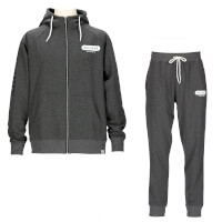 スウェットパーカー+スウェットパンツ上下セットH.BLACK+H.BLACK