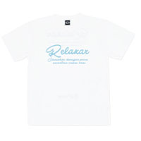 リラクシャープラクティスTシャツWHT×M.BLU