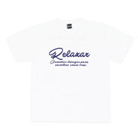 リラクシャープラクティスTシャツWHT×NVY