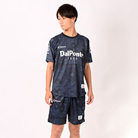 バンダナ柄プラクティスシャツ&パンツ上下セットNVY+NVY