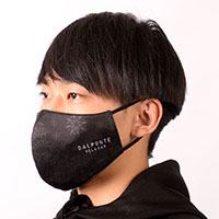 バンダナ柄不織布入りマスクBLK