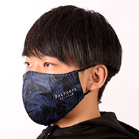 ボタニカル柄不織布入りマスクNVY