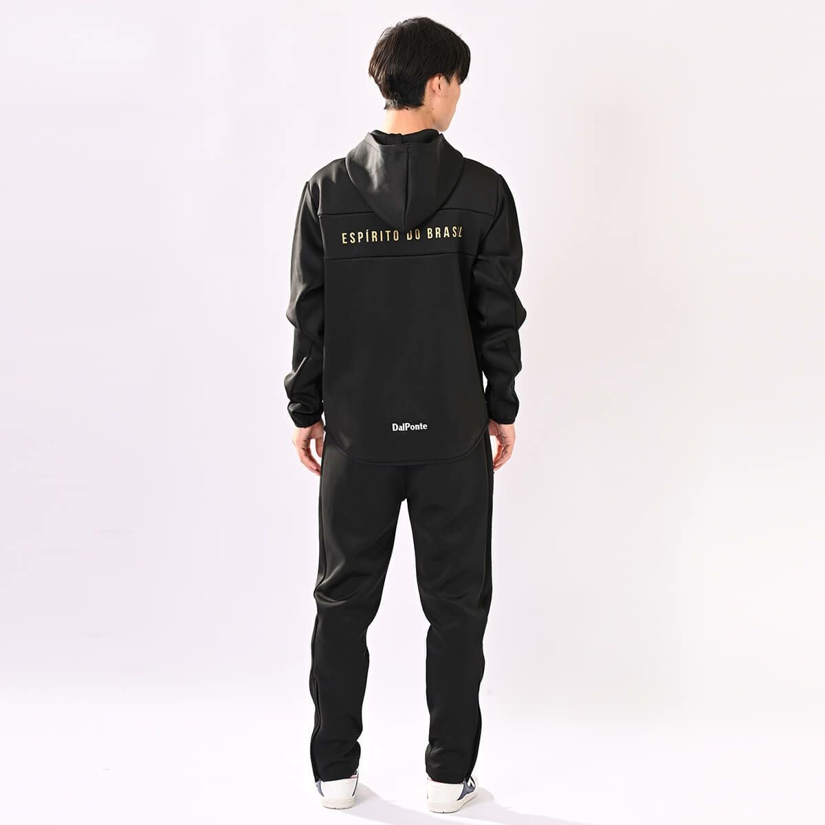 テックスウェットジップパーカー上下セットBLACK+BLACK | DALPONTE